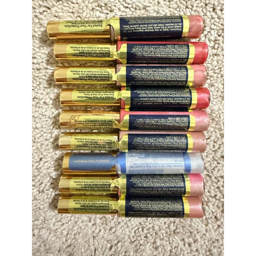 SeneGence LipSense Long Lasting Liquid Lip Color Gloss Bundle 9pc